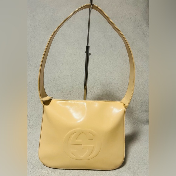 Gucci Vintage Beige Interlocking GG Shoulder Bag - Picture 15 of 15